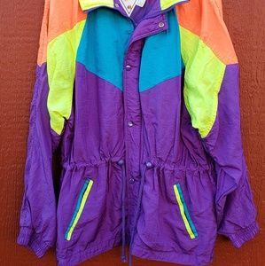 Retro 80's Windbreaker Jacket by New Face Classics